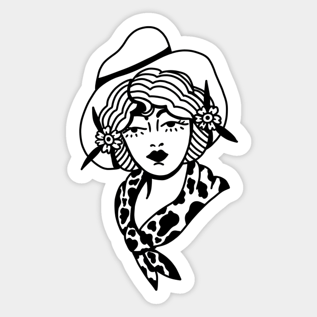 GIDDY UP Sticker by TriciaRobinsonIllustration